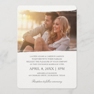 Invitations uniques de mariage photo   Aquarelle