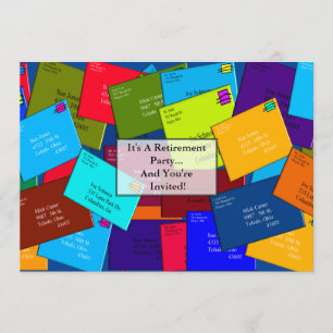 Invitations uniques de retraite de TRAVAILLEUR