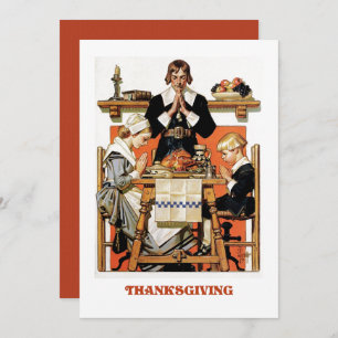 Invitations vintage Art Thanksgiving Diner