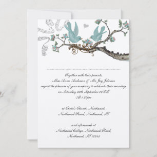 Invitations vintage Robin's Oeuf Blue Wedding
