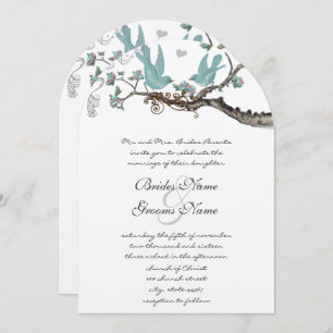 Invitations vintage Robin's Oeuf Blue Wedding