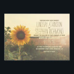 Invitations vintages au mariage de tournesol<br><div class="desc">Faire-part de mariage romantique et rustique avec des tournesols fleuris. Parfait invitation pour mariage vintage,  été,  thèmes mariages de automne et pour mariage de grange rustique. — Tous les éléments de conception créés par Jinaiji</div>