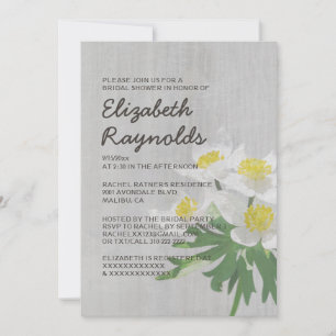 Invitations vintages de douche nuptiale