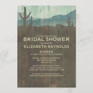 Invitations vintages de Fête de la mariée de
