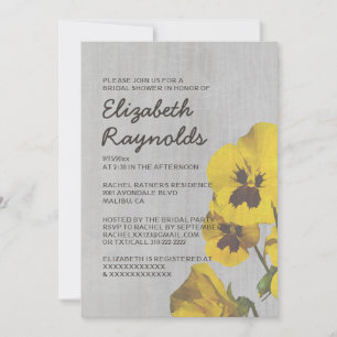 Invitations vintages de Fête de la mariée de