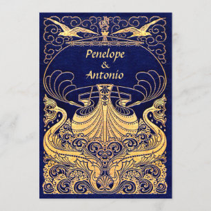 Invitations Vintages Nautiques à l'ancienne