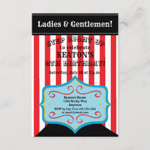 Invitations vintages personnalisées de partie de