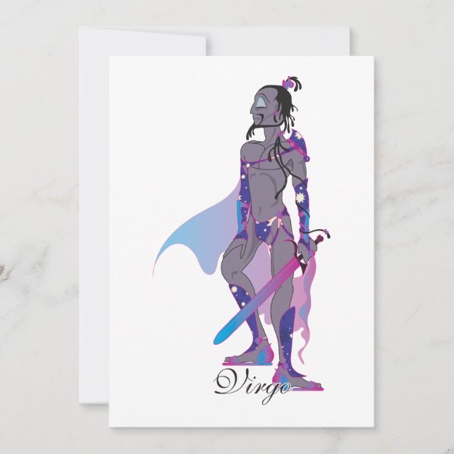Invitations Virgo (mâle) (Devant)
