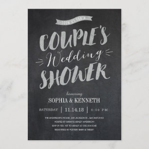 Invitations Wedding showers de Chalked Couple