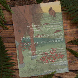 Invitations Whimsical Horse Wedding