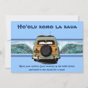 Invitations Woody Wave Luau