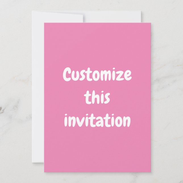 Invitations Zazzle personnalisées customisées (Devant)