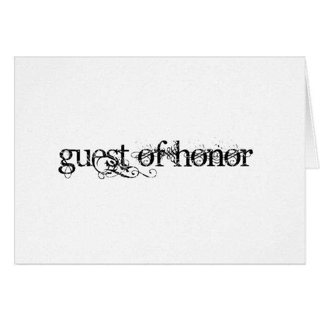 Invité d'honneur (Devant horizontal)