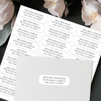 Invités mariages simples étiquettes de adresse 27 