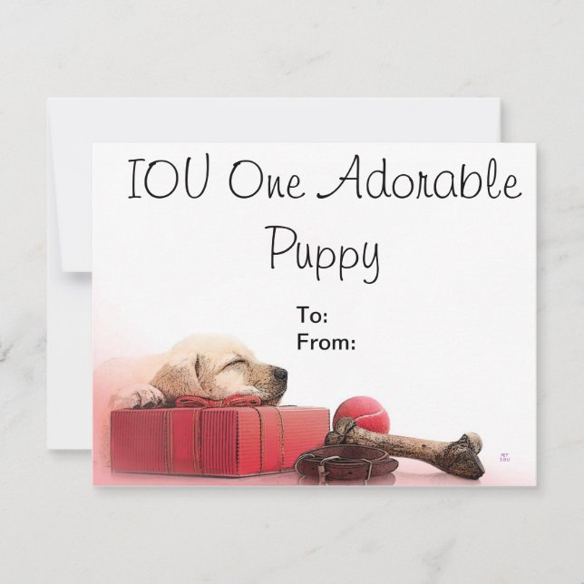 IOU un chiot adorable (Devant)