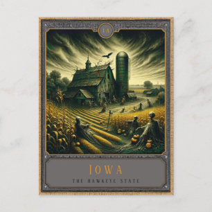 Iowa Carte postale d'art gothique