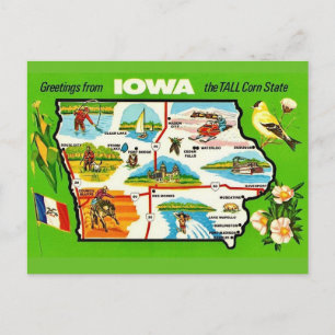 Iowa - Carte postale Tall Corn State