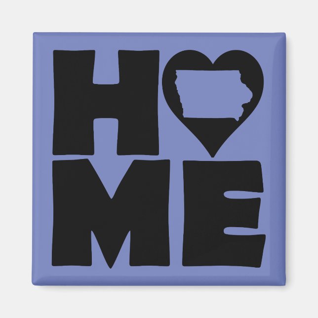 Iowa Home Heart State Fridge Magnet (Devant)
