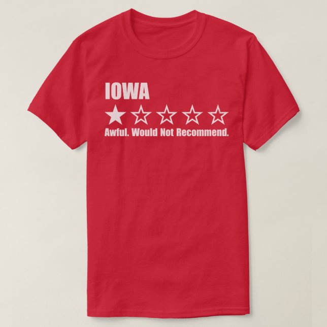 Iowa One Review TShirt 1 (Design devant)
