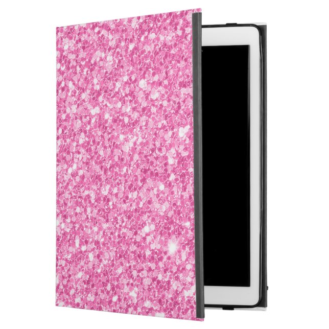 iPad Pro 12.9" Case Arrière - plan Parties scintillant rose Faux (Devant)