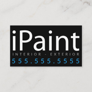 iPaint. Carte de visite d'entrepreneur de peintre