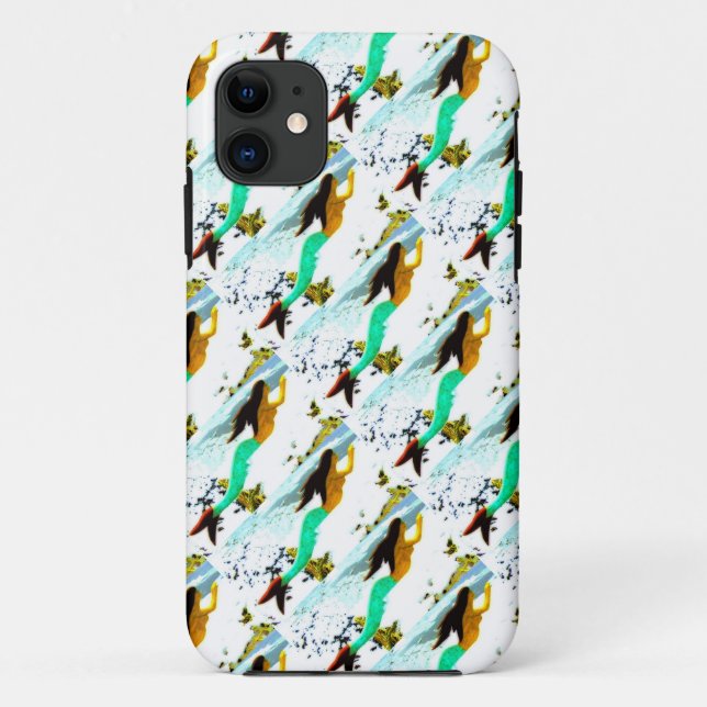 iPhone 11 brunette sirènes coque (Dos)