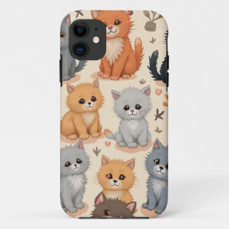 iPhone 11 Coque Cute kitten motif