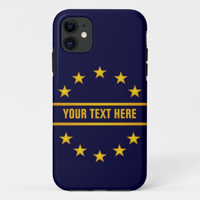 iPhone 11 ÉTOILES D'OR PERSONNALISÉES coque iphone-mate (Dos)