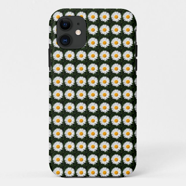 iPhone 11 motif de marguerites coque (Dos)