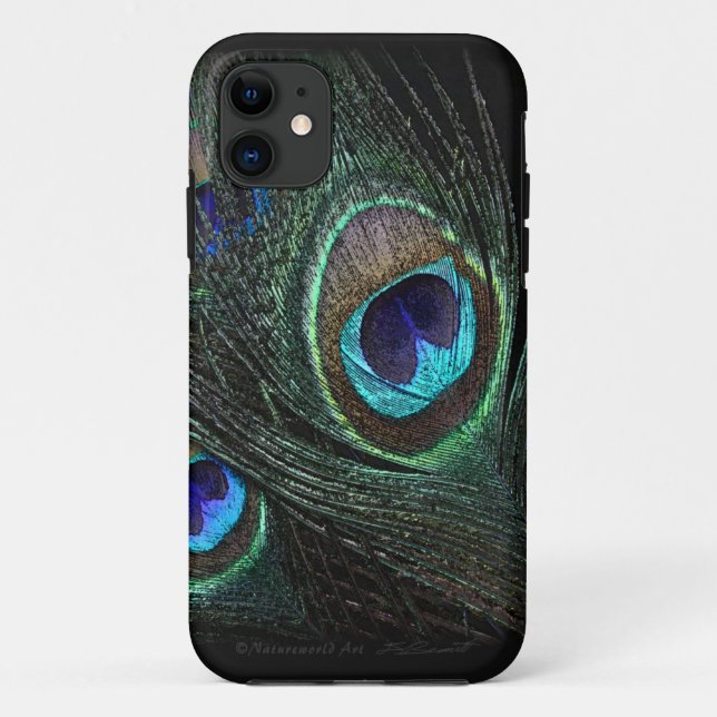 iPhone 11 Peacock Feathers iPhone5 Coque universel (Dos)