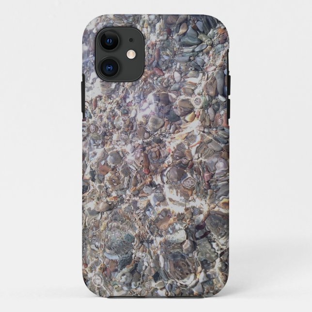 iPhone 11 Pebbles Eau Photo Otterbox Coque (Dos)