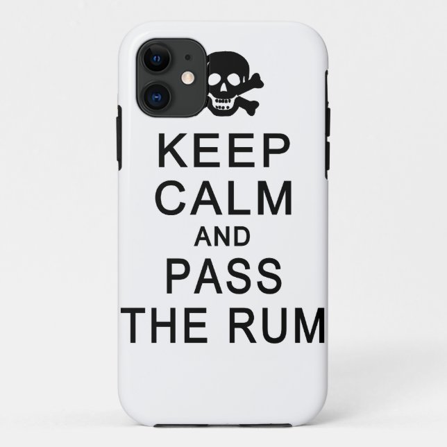 iPhone 11 Restez Calme Et Passez Le Rhum coque iphone-Mate (Dos)