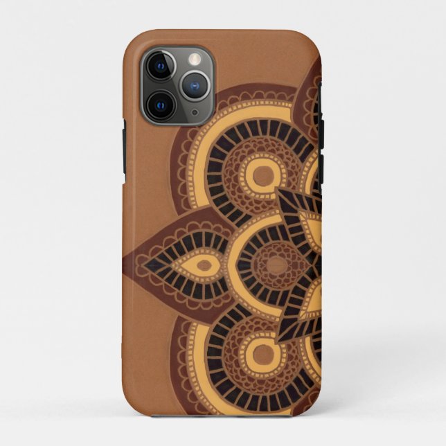 iPhone 11Pro Coque Tribal motif géométrique (Dos)