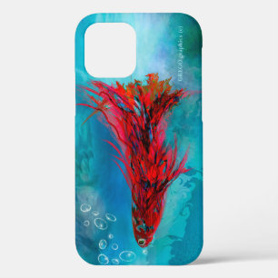 iPhone 12 Pro - un coque d'un poisson rouge