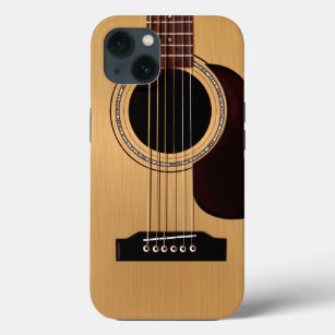 iPhone 13 Case Guitare acoustique supérieure épicéa