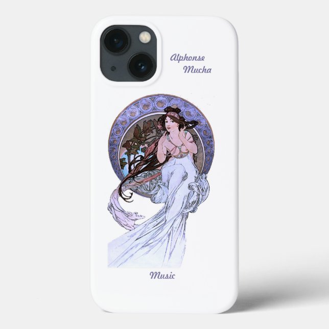iPhone 13 coque Alphonse Mucha Art Nouveau (Verso)