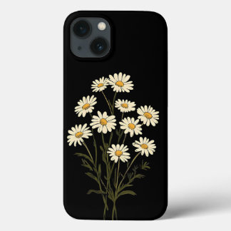 iPhone 13 Coque avec Daisy Flower Design