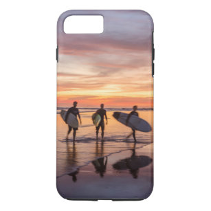Etui iPhone Case-Mate Surfers Au Coucher Du Soleil Marcher Sur La Plage,