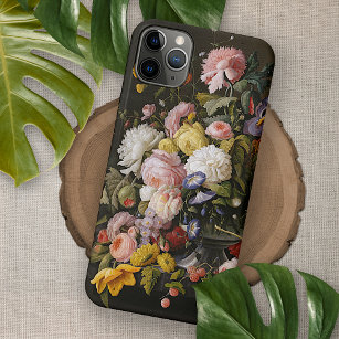 iPhone 13 Pro Max Coque Fleurs baroques colorées et chic Peinture à vie