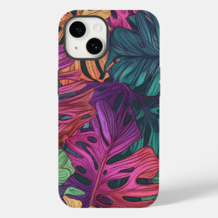 Iphone 14 Coque couleur Monstera