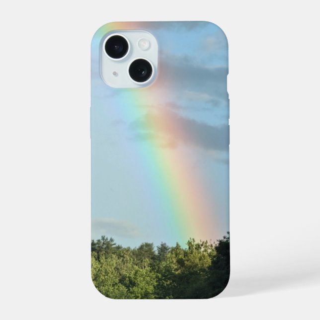 iPhone 15 arc-en-ciel coque (Verso)