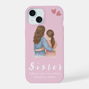 iPhone 15 Collage de photos de sœur – Cadeau de coque pour i