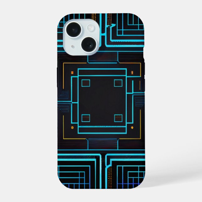 iPhone 15 Coque art abstrait (Verso)