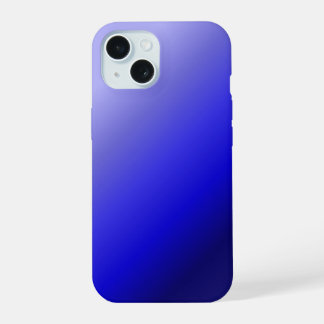 iPhone 15 Coque de téléphone à dégradé bleu | Minimaliste Mo
