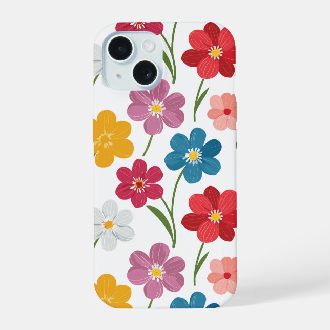 iPhone 15 coque de téléphone bohème tendance (Verso)
