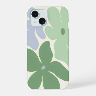 iPhone 15 coque de téléphone florale brillante