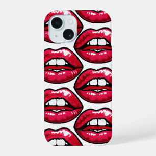 iPhone 15 coque de téléphone hot lips