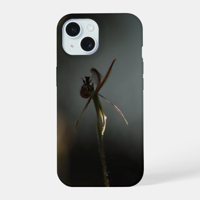 iPhone 15 coque de téléphone orchidée dragon (Verso)
