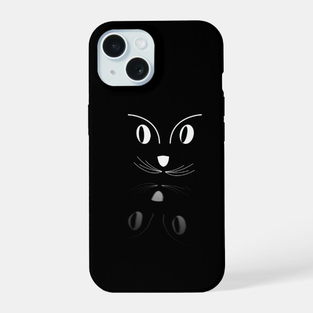 iPhone 15 Coque iphone" Reflet de chat" (Verso)