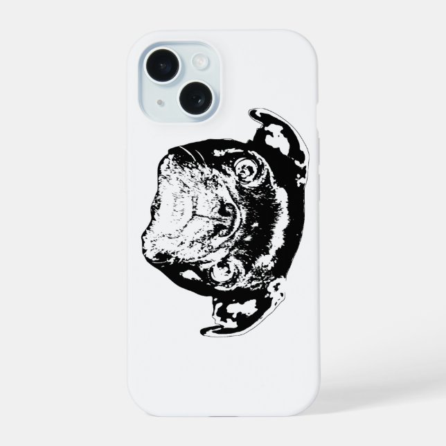 iPhone 15 Coque technique Pug (Verso)